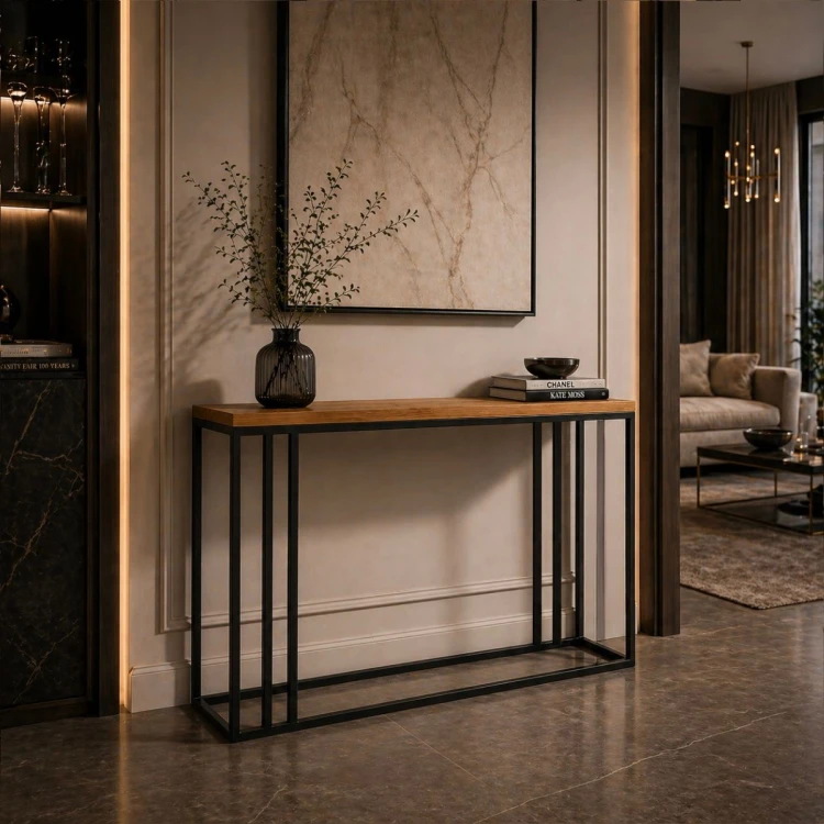 Konsolka, toaletka, konsola z dodatkowymi pionowymi profilami