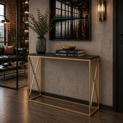 Konsolka, toaletka z "X" po bokach