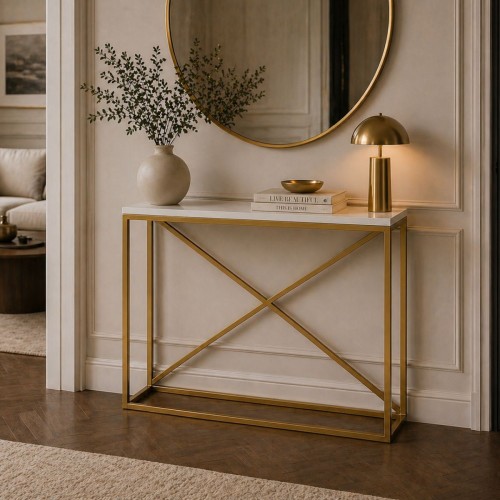 Konsolka, toaletka z "X" z tyłu 100x20x90