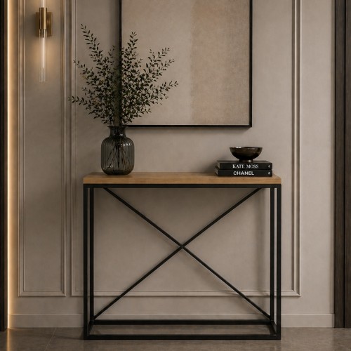 Konsolka, toaletka z "X" z tyłu styl industrialny