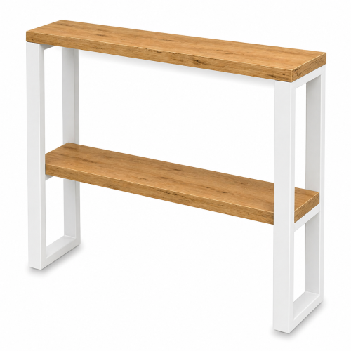 konsola z półką styl industrialny loft profil 60x20