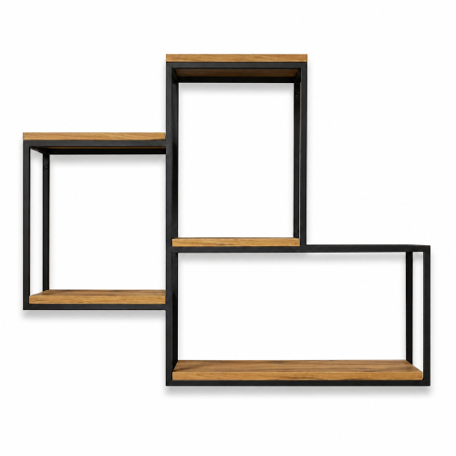 Półka ścienna wiszaca 100x25x80 styl industrialny