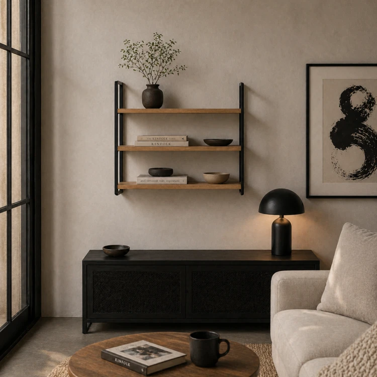 Półka ścienna wisząca styl industrialny loft profil 20x20