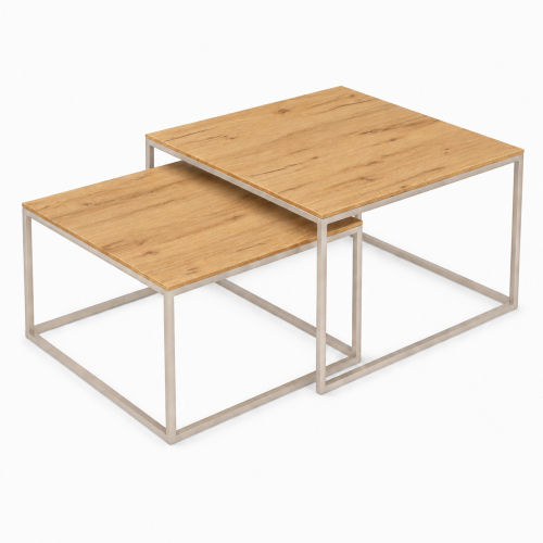 Zestaw stolików 65x65+55x55 kawowych