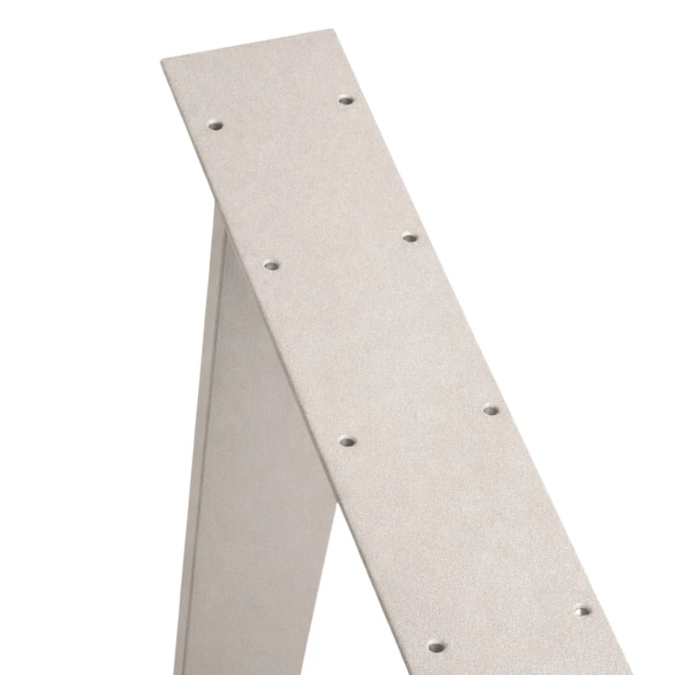 noga stalowa trapez do stołu 72 cm kaszmir profil 80x20