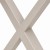 Nogi 50x72 do stołu, biurka "X" industrialna