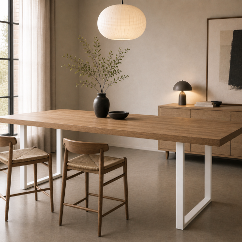 Nogi do stołu 50x72 metalowe loft industrialne białe