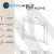 Nogi metalowe do stolika 50x40 czarne loft 60x20