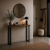 nogi stalowe do konsoli 25x85 czarne loft profil 60x20