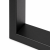 nogi metalowe do stołu 55x40 czarne loft profil 60x20