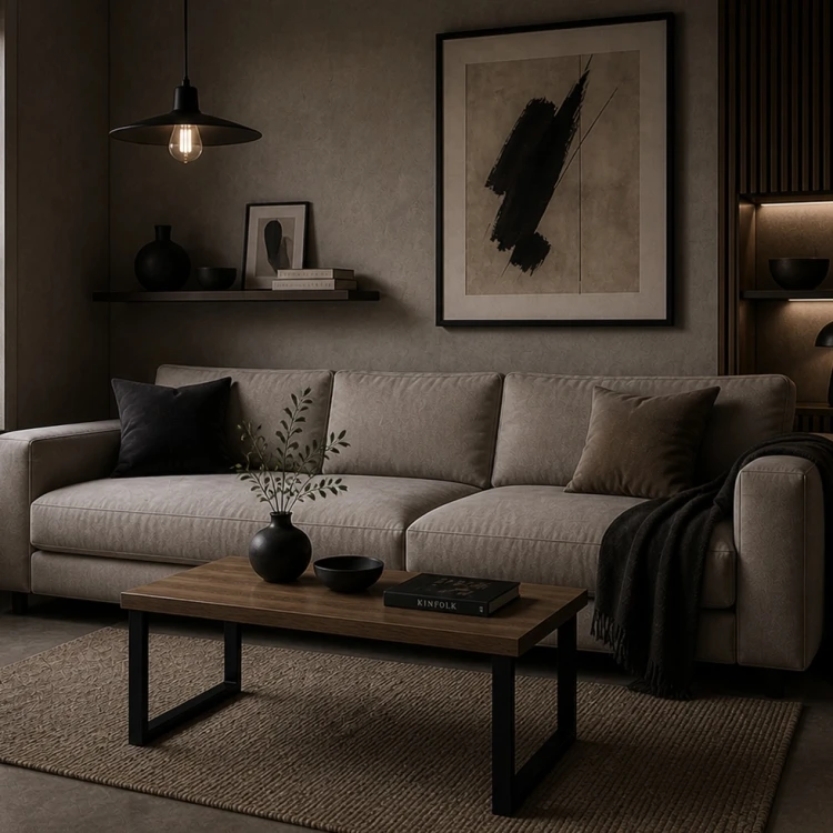 nogi stalowe do stolika kawowego 50x40 czarne loft profil 60x20