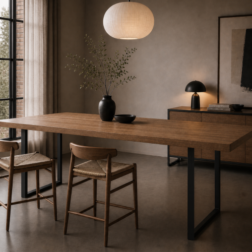 nogi stalowe do stołu 60x72 czarne loft profil 60x20