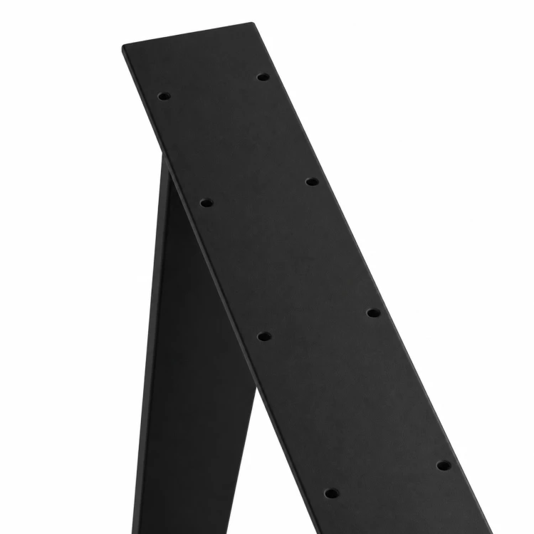 noga stalowa do stołu trapez czarne loft 80x20