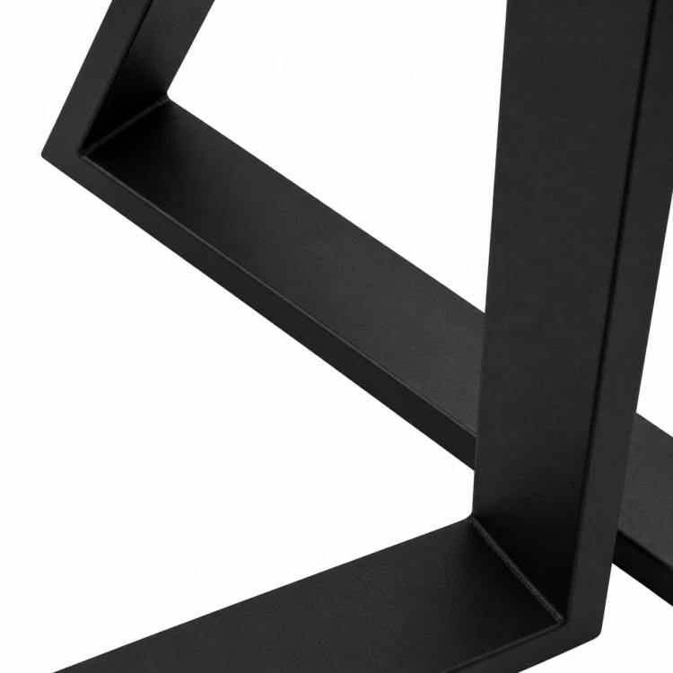 nogi stalowe trapezowe do stołu 72 cm czarne profil 60x20