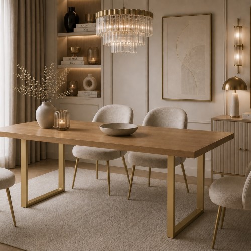 Złota noga glamour 60x72 do stołu