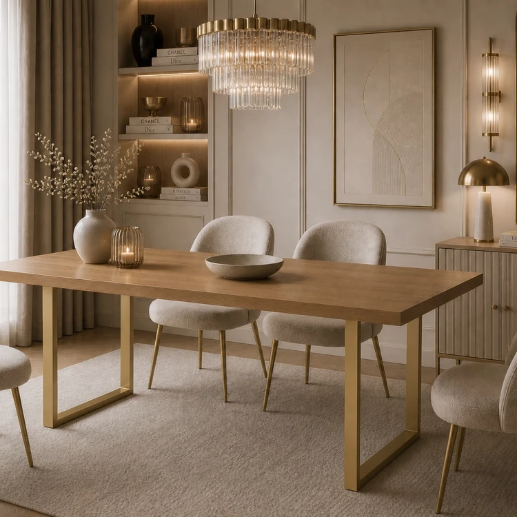 Złota noga glamour 60x72 do stołu