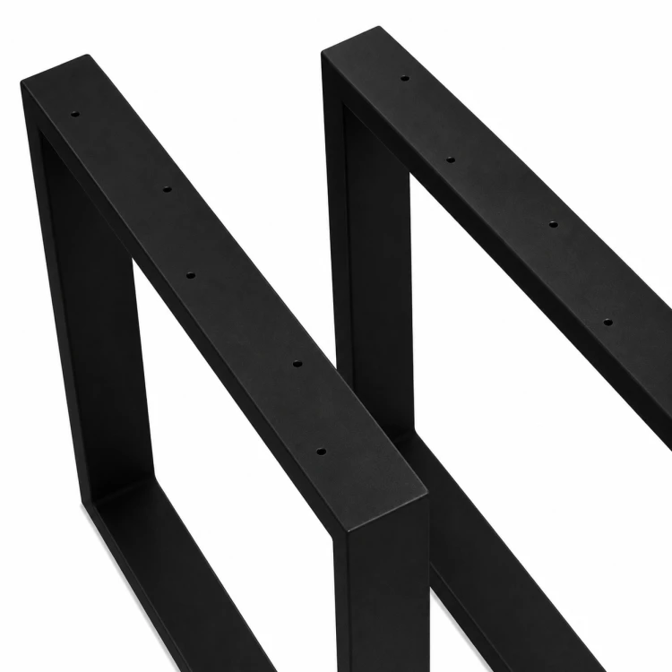 nogi stalowe do stolika 50x30 czarne loft profil 80x20