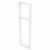 noga stalowa do konsoli 25x85 z półką loft biała profil 40x20
