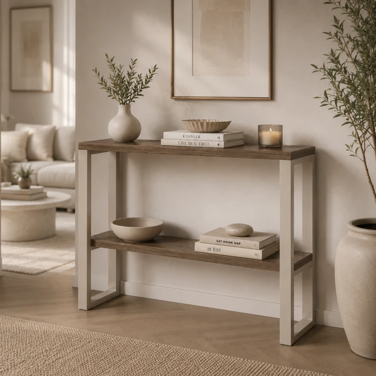 Konsolka, toaletka, konsola z półką styl industrialny loft profil 60x20