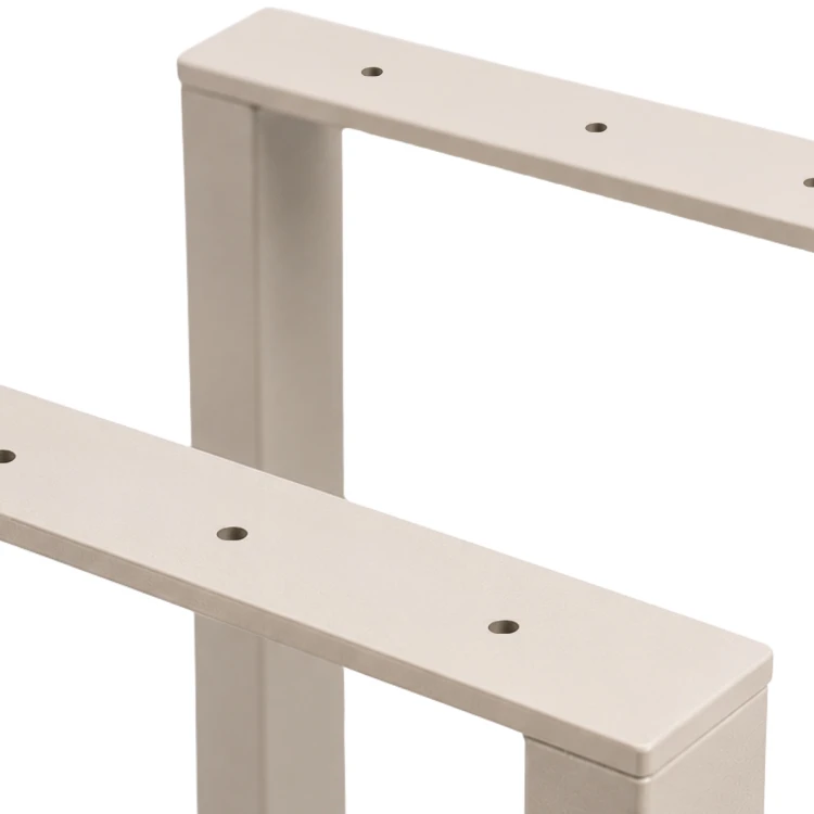 Kaszmirowe nogi do stołu 40×100 cm – detal profilu stalowego 40×20 mm