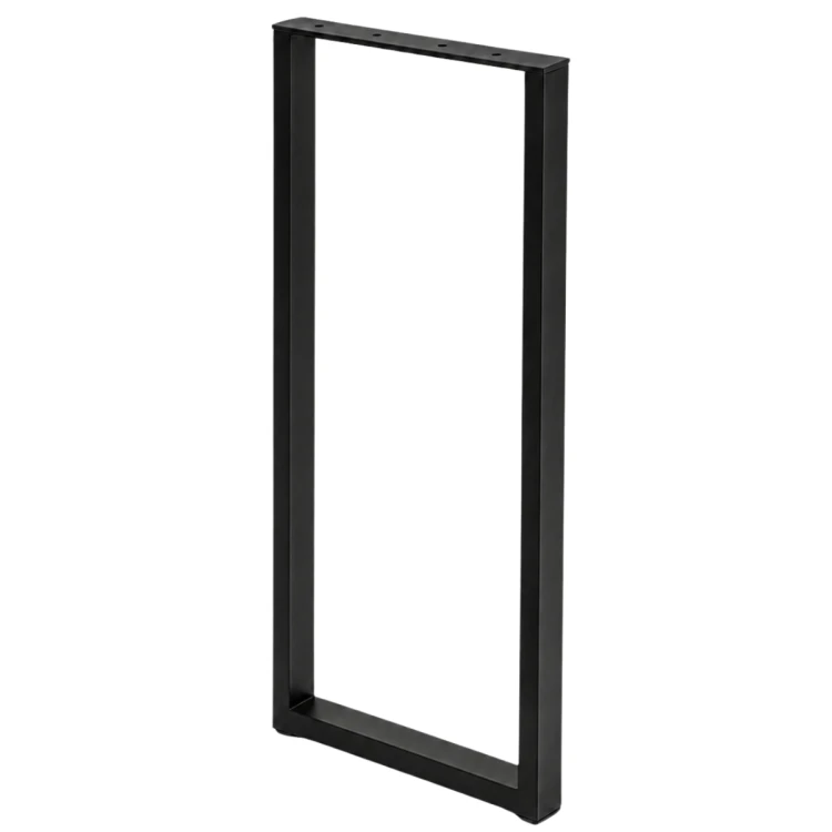 Czarna noga metalowa 40×100 cm do wyspy kuchennej i barku loft