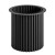 Noga metalowa ryflowana Ø30x40 cm do stolika kawowego czarna STALWELD FOR HOME