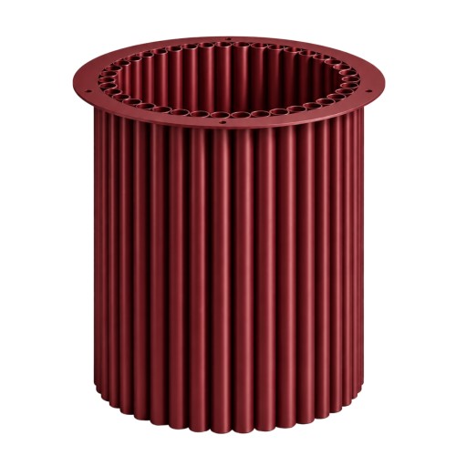Noga metalowa ryflowana bordowa RAL 3005 Ø30×40 cm | STALWELD FOR HOME