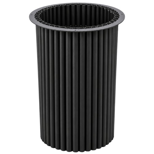 Noga metalowa ryflowana do stołu Ø40×73 cm czarna – STALWELD FOR HOME