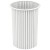 Biała noga metalowa ryflowana Ø40x73 cm do stołu jadalnianego | STALWELD FOR HOME