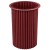 Bordowa noga metalowa ryflowana Ø40×73 cm do stołu jadalnianego RAL 3005 | STALWELD FOR HOME